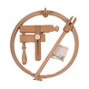 CADRE POUR BRODERIE AVEC PINCE DE TABLE DIAM. 250